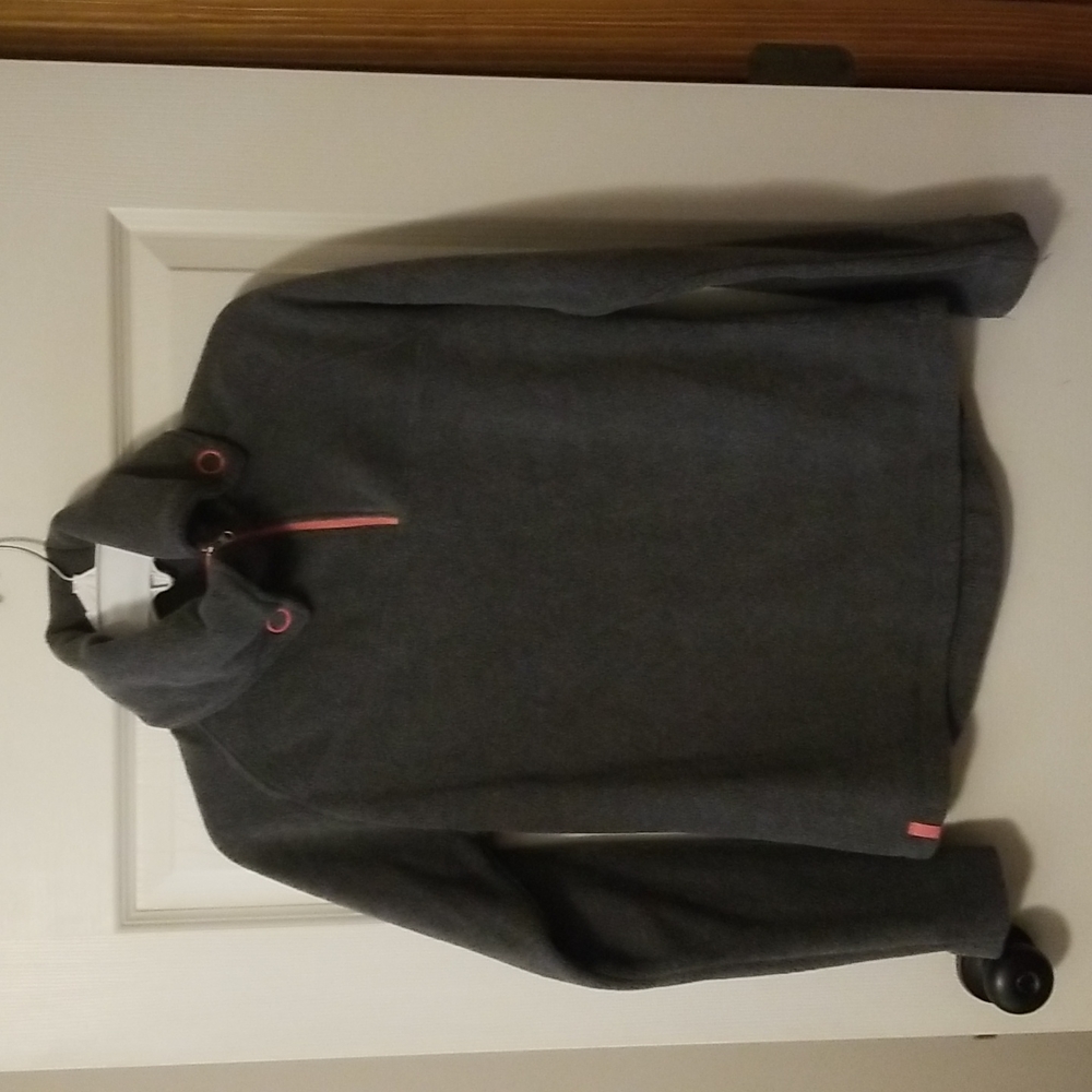 Free Country gray fleece 1/4 zip pullover